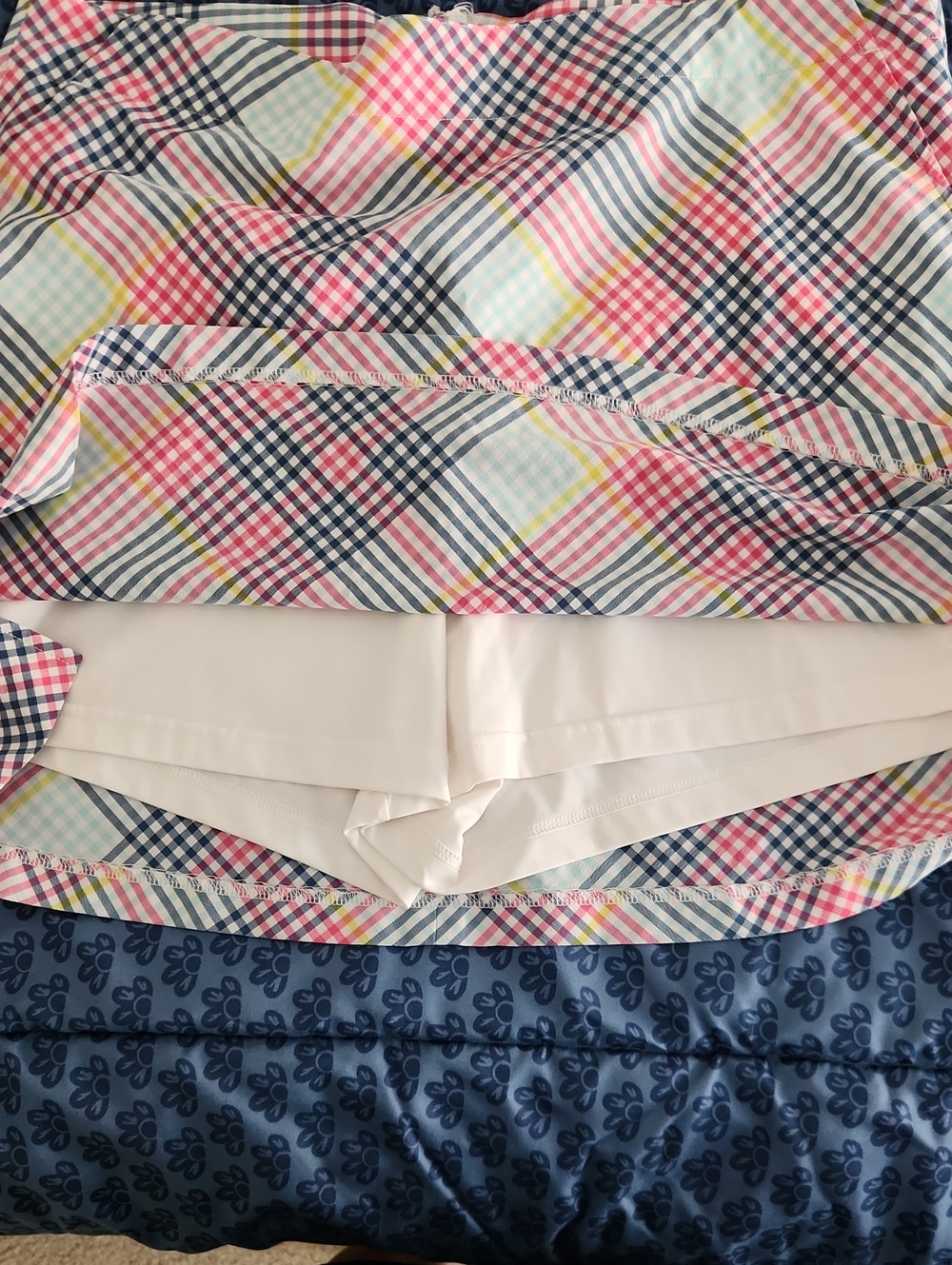 Lady Hagen Plaid Check Golf Skort Size 14 - Picture 9 of 11